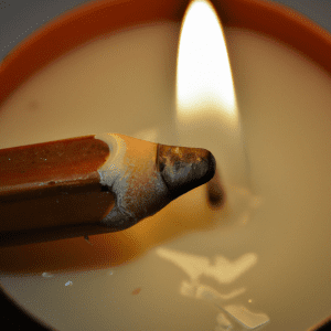 Pencil candle wick