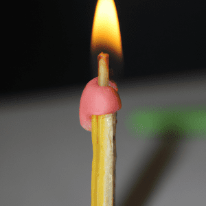 Popsicle stick candle wick